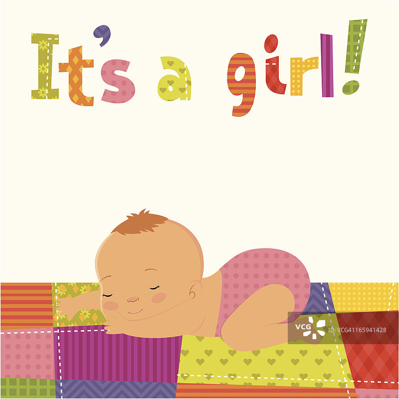 女孩卡片图片素材