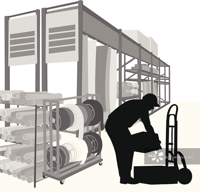 重型起重矢量剪影图片素材