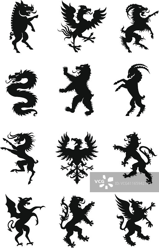 纹章动物图片素材