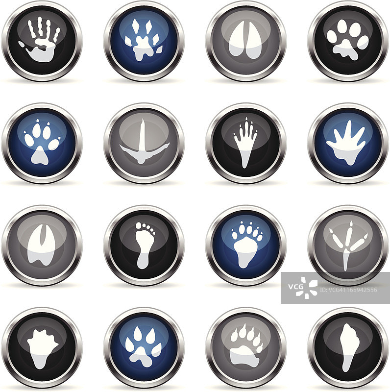 超级光面图标 - 动物足迹图片素材