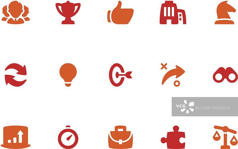 商务策略图标集|珊瑚系列图片素材