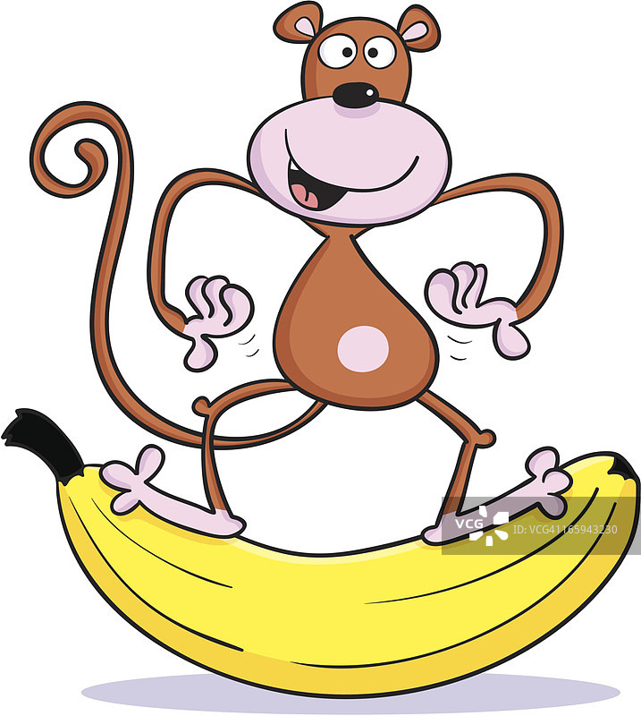 香蕉猴子图片素材
