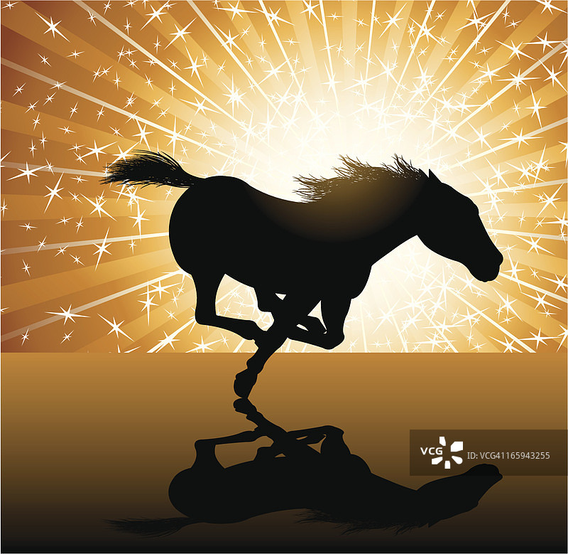 奔跑的野马图片素材