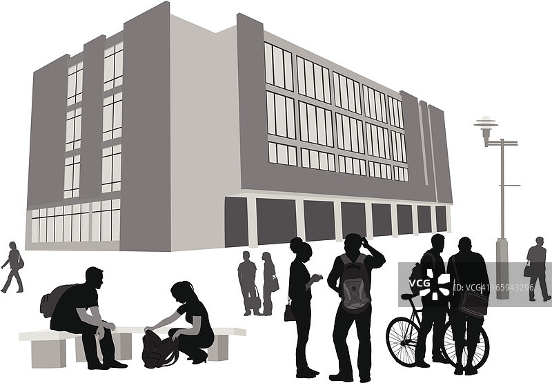 停机时间矢量剪影图片素材