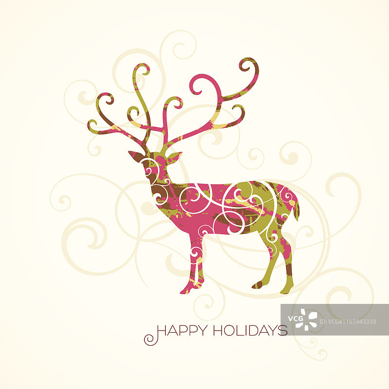 节日驯鹿图片素材