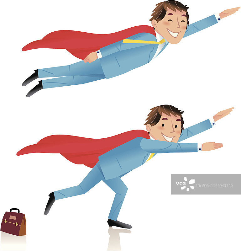 挺身而出的超级商人图片素材