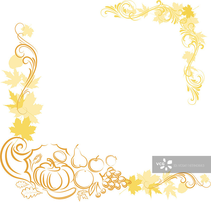 感恩节相框图片素材