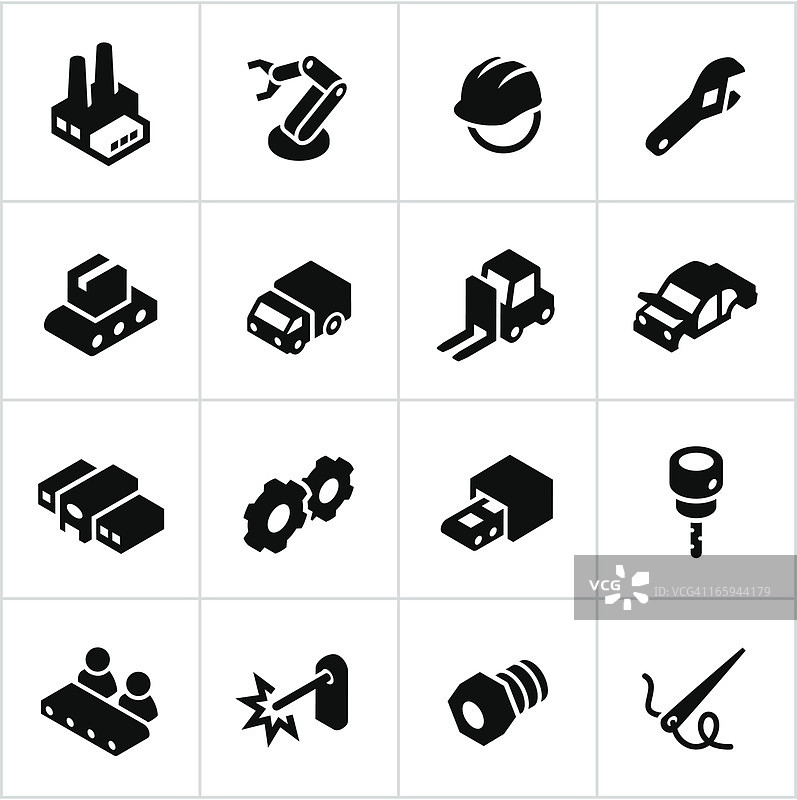 黑色制造图标图片素材