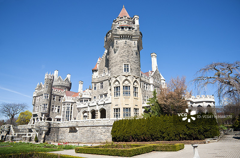 卡萨罗马城堡的春天图片素材