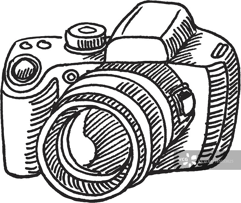 数码相机草图图片素材