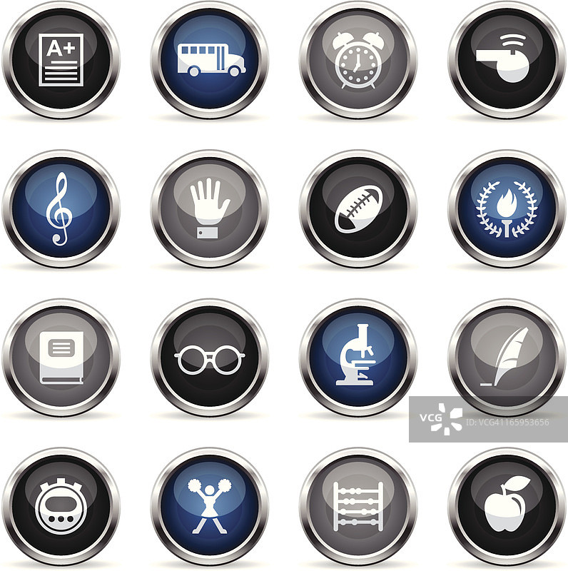 超光泽图标-学校图片素材