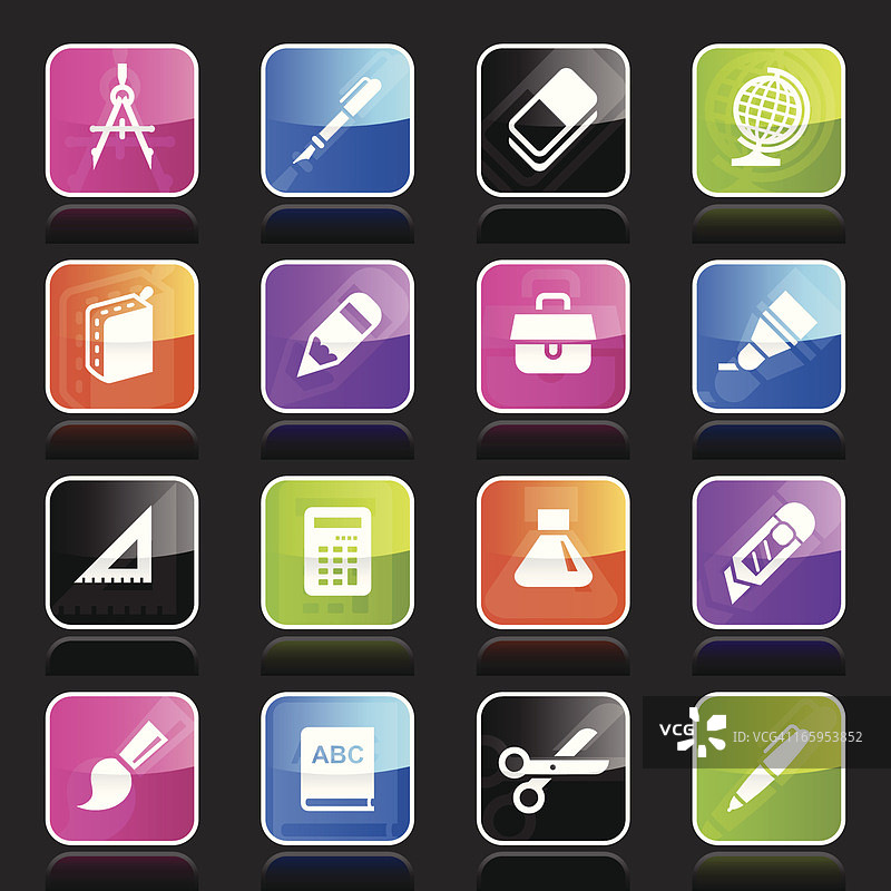 Ubergloss图标——学习用品图片素材