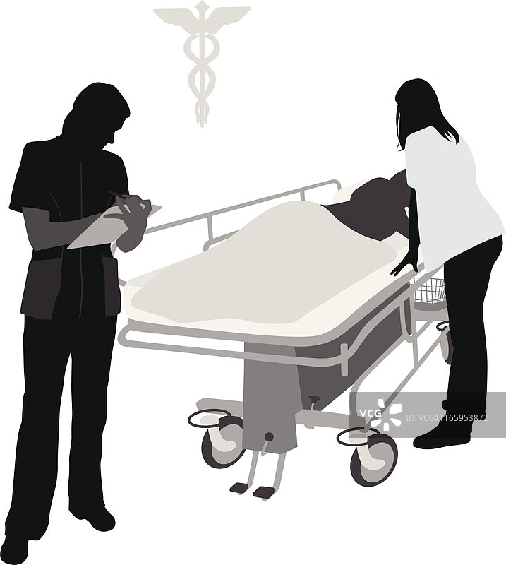 医疗保健矢量剪影图片素材