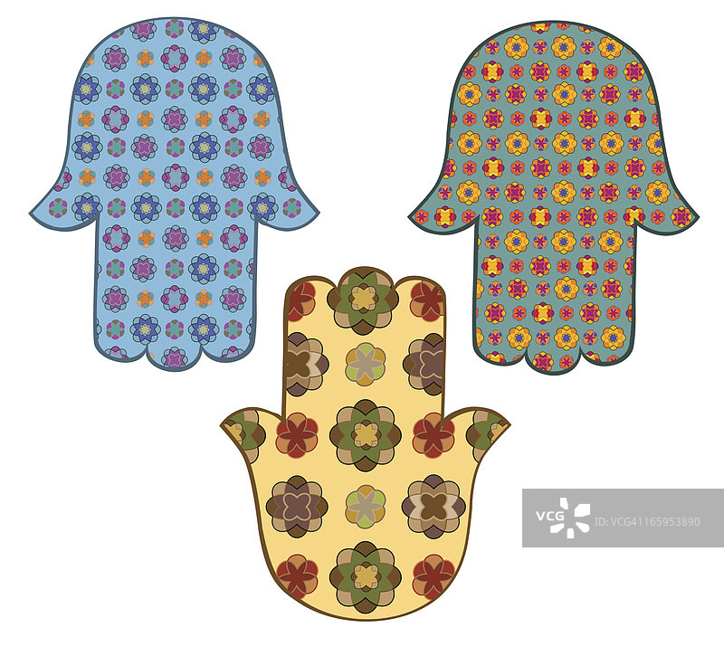 彩色Chamsas图片素材