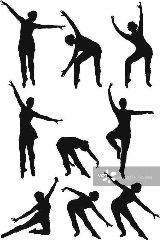 跳舞的女人多图图片素材