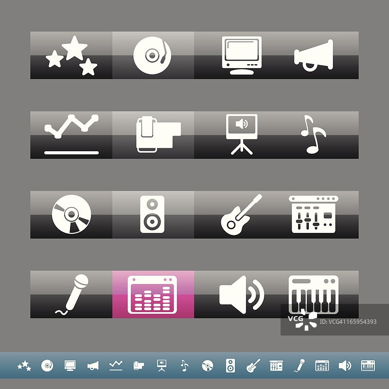 音乐设备｜灰色与粉色图片素材