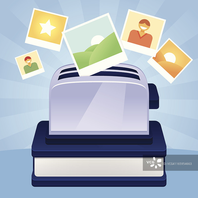 社交图像烤面包机图片素材