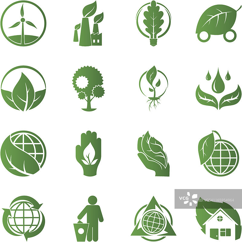 生态图标集图片素材