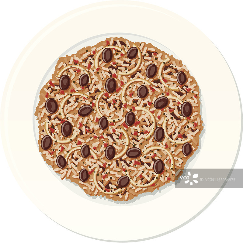 餐盘、摩尔人和基督徒图片素材