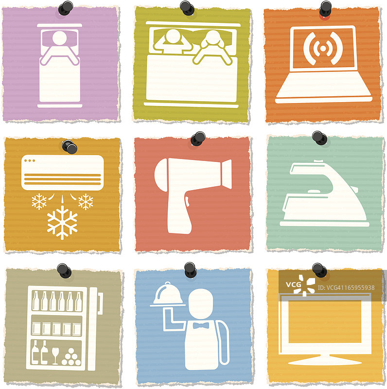 酒店客房图标图片素材