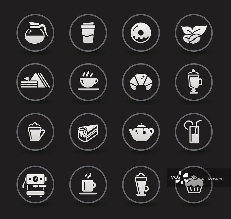 咖啡图标 | 黑色图片素材
