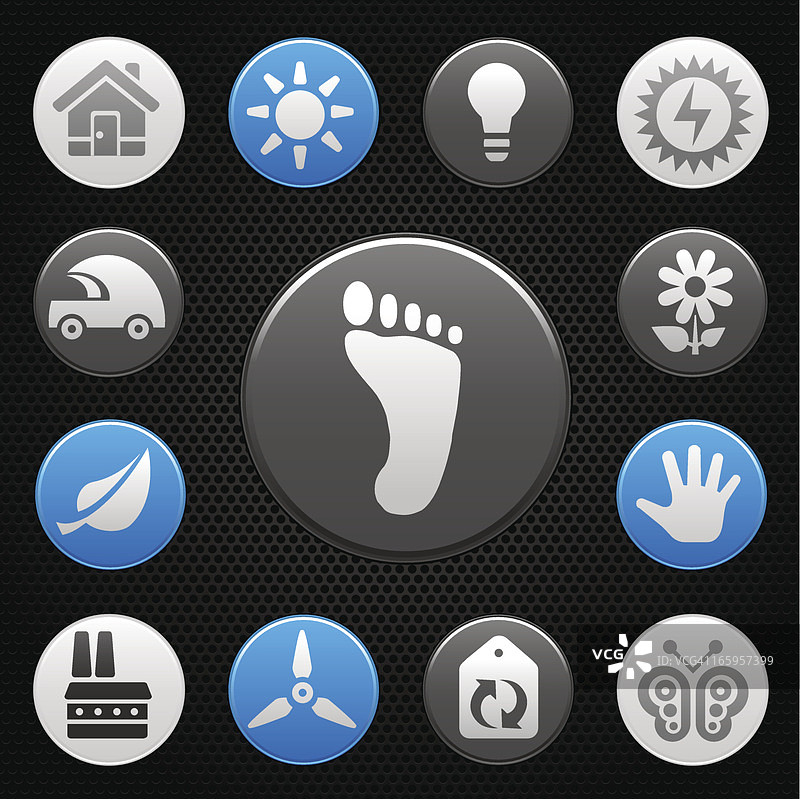 烤架上的生态图标图片素材