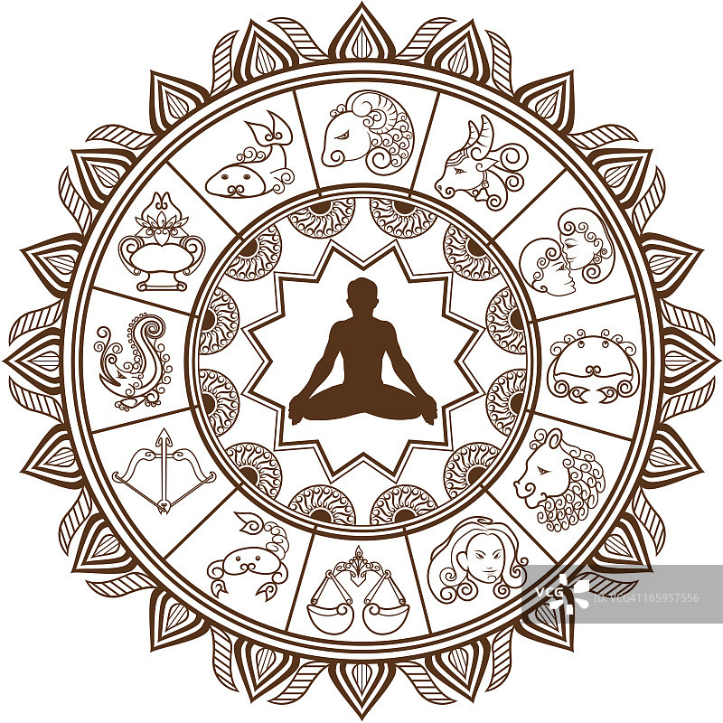 曼海蒂十二生肖图案图片素材