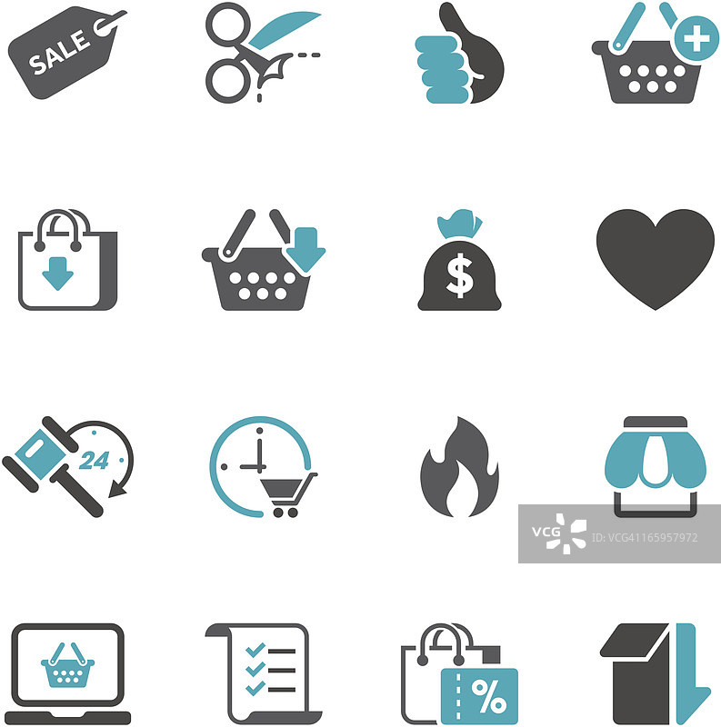 购物图标集|简洁系列图片素材