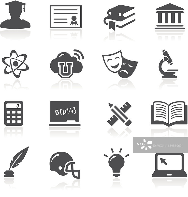 教育图标 - 大学图片素材