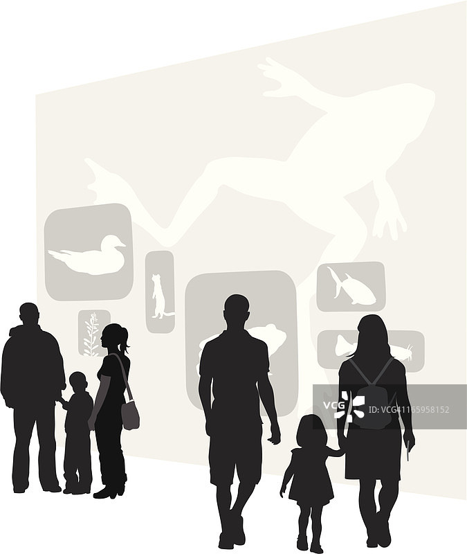 有趣的地方矢量剪影图片素材