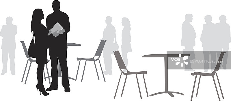 商务会议矢量剪影图片素材