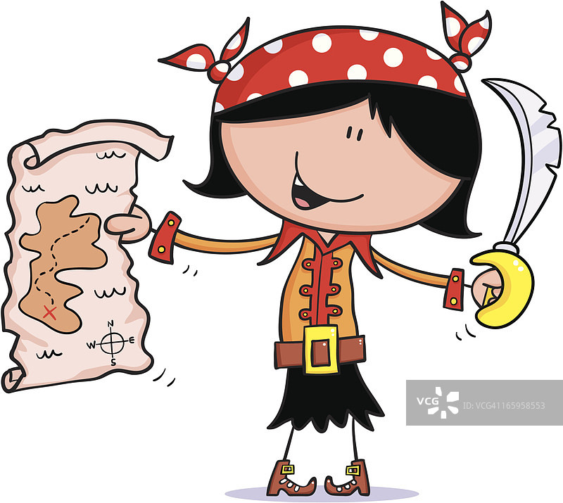 海盗女孩图片素材