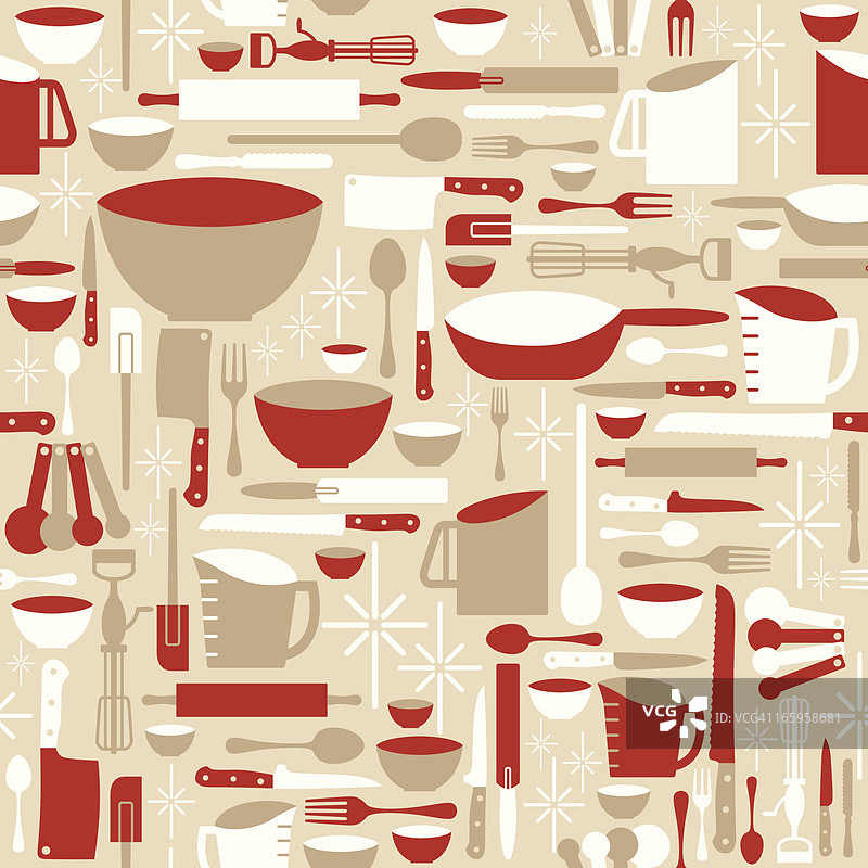 烘焙与烹饪无缝背景图片素材