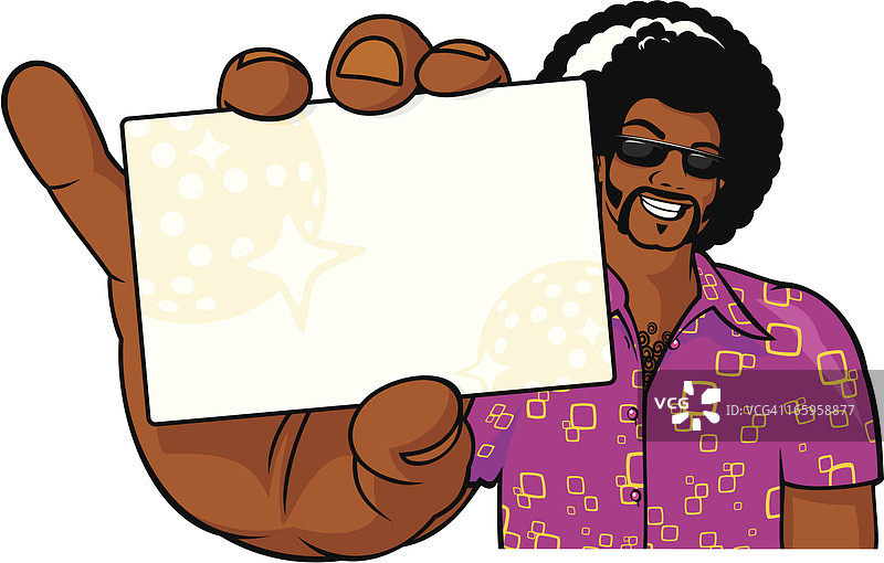 迪斯科男士名片图片素材