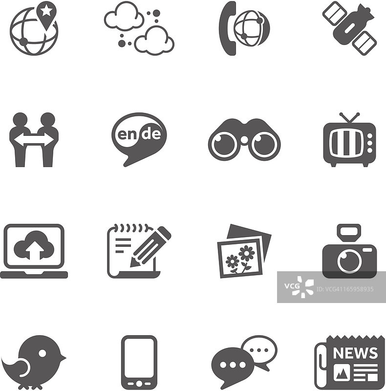 通信与无线图标集|独特系列图片素材