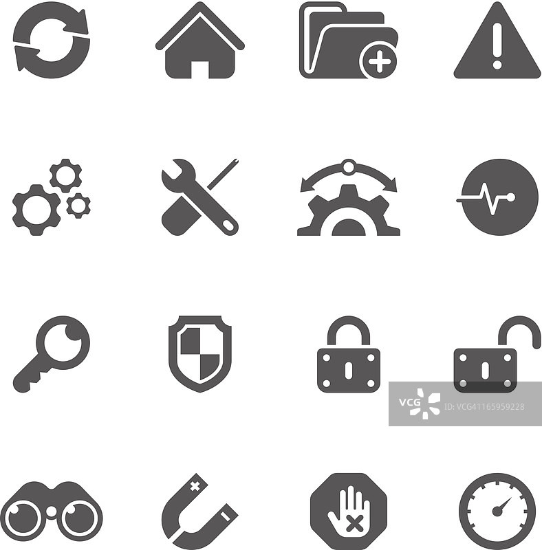 互联网和网页图标独特系列图片素材