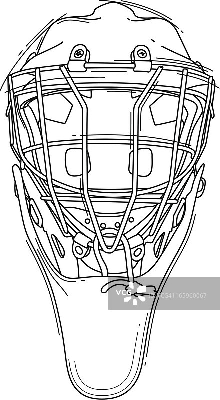冰球守门员头盔图片素材