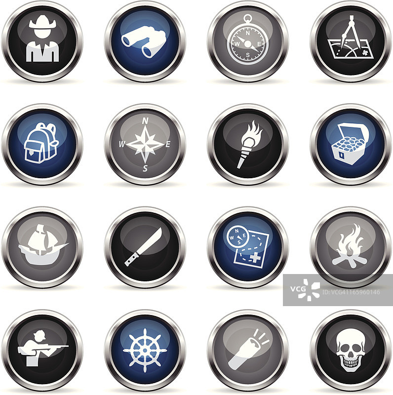 超光泽图标-探索图片素材