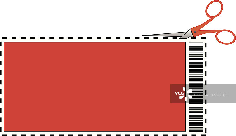 带条形码的优惠券图片素材