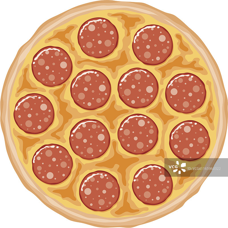 意大利香肠披萨图片素材