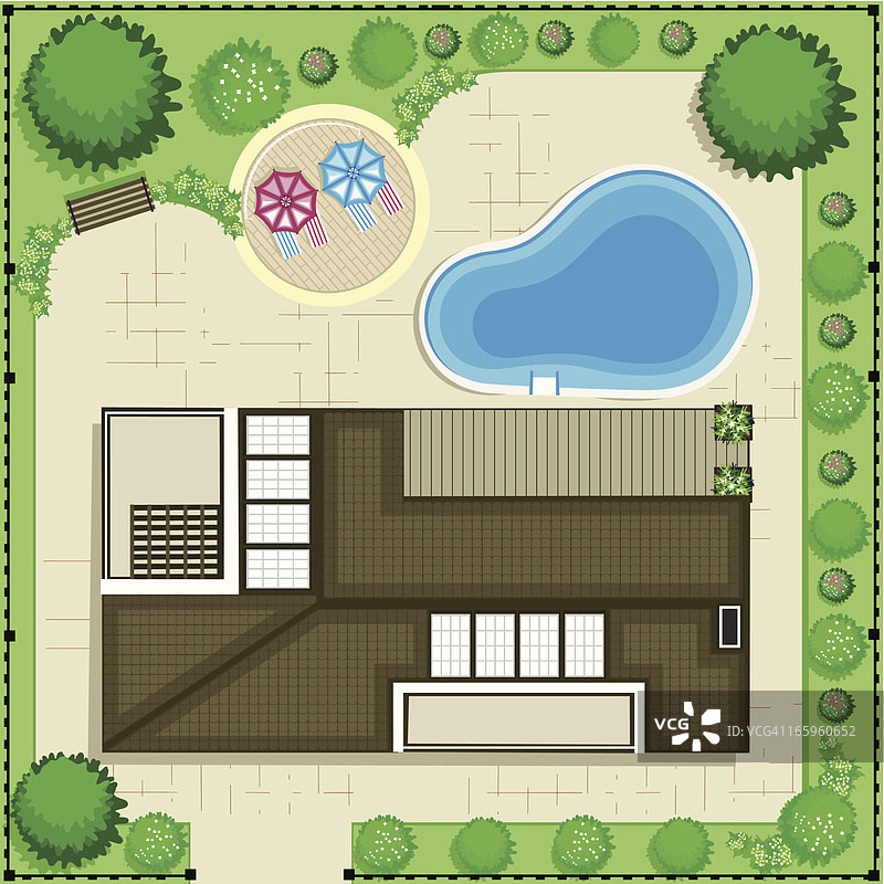 房屋平面图图片素材