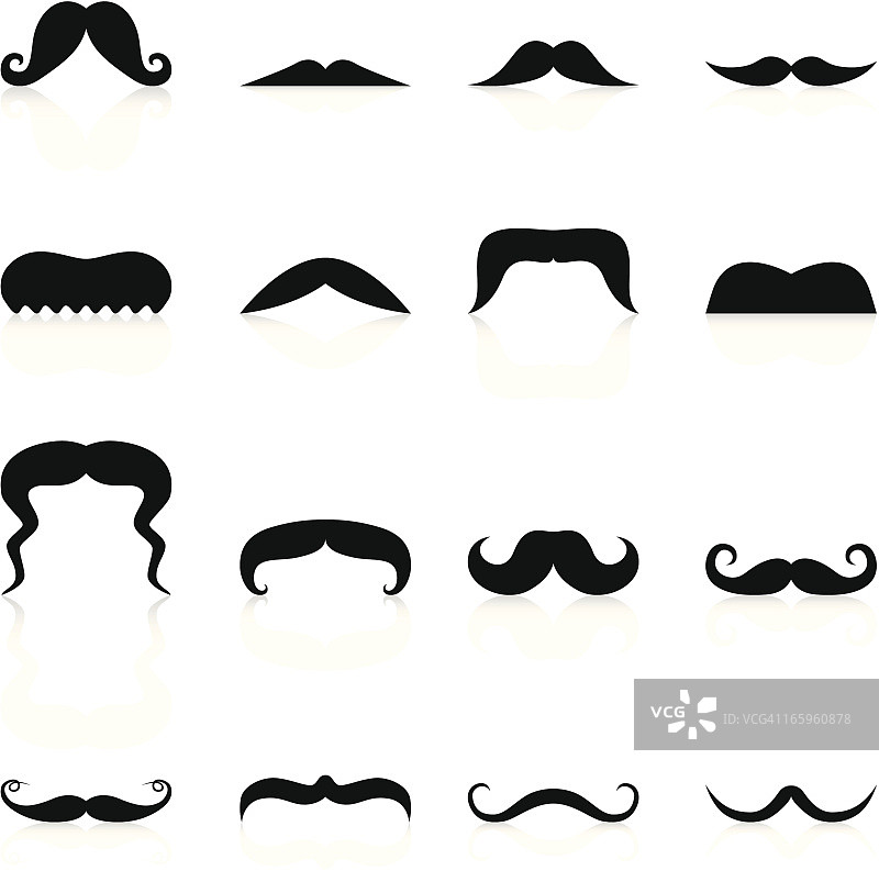 黑色系列胡须图片素材
