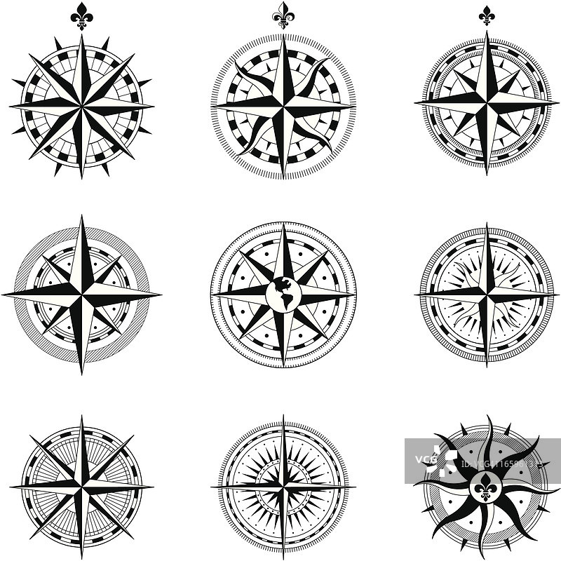 罗盘玫瑰图片素材
