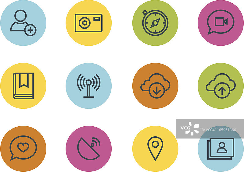 通信与媒体图标图片素材