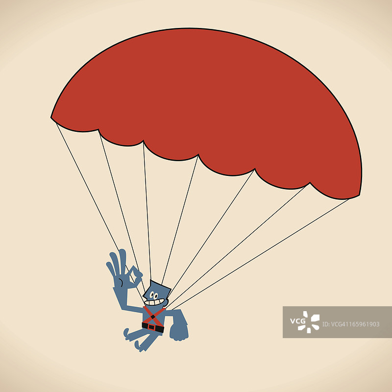 跳伞的人图片素材