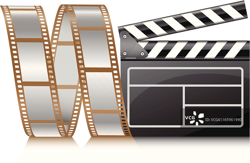 电影胶片卷轴 - 矢量图图片素材