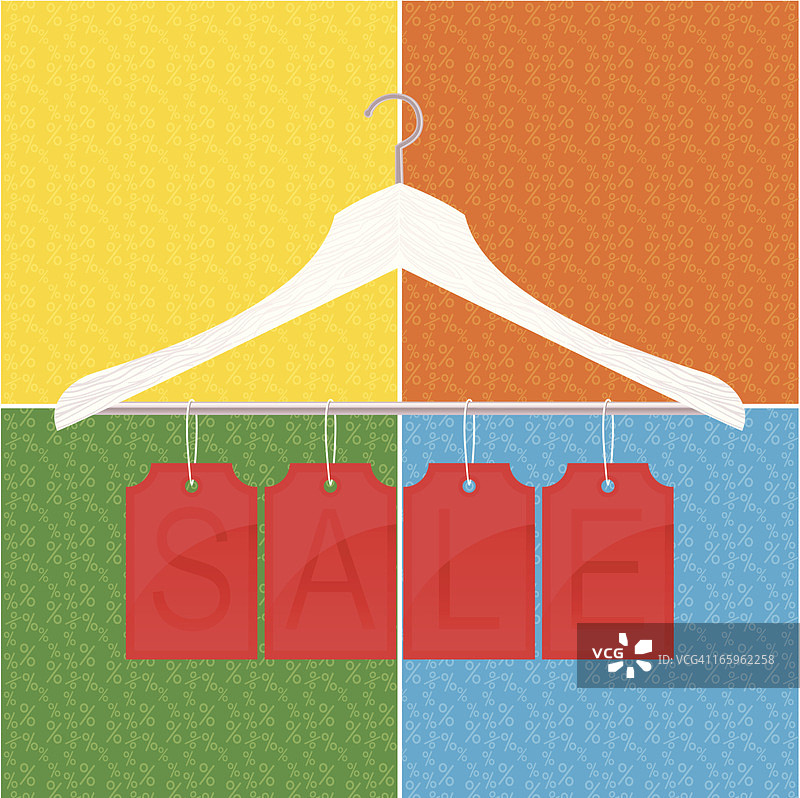 季节促销（衣架）图片素材