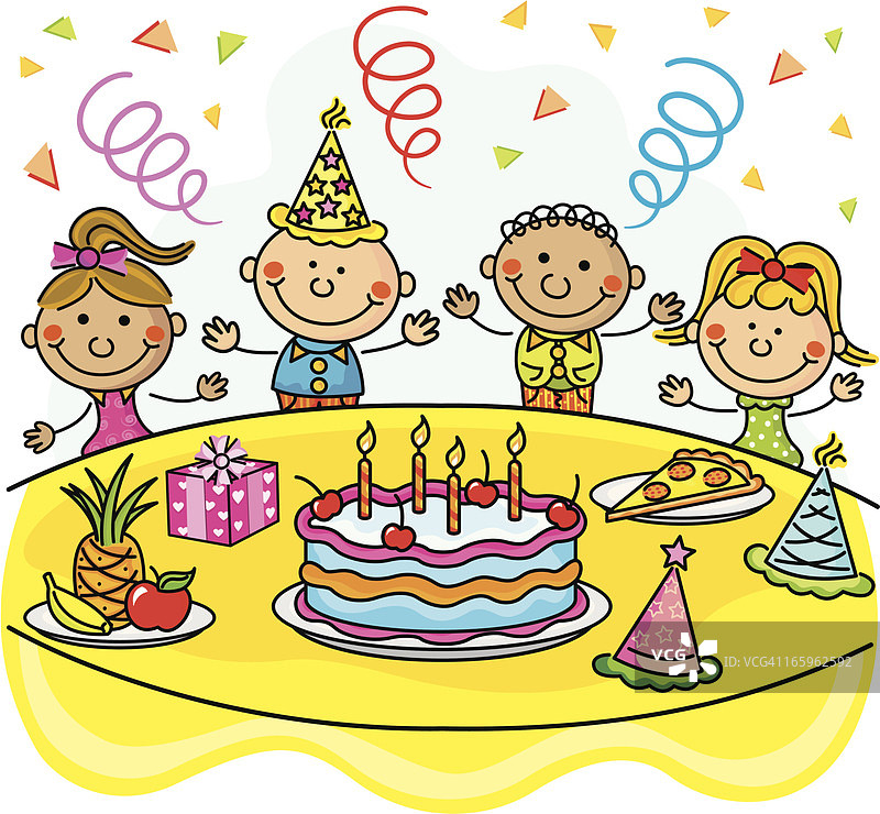 儿童生日派对图片素材