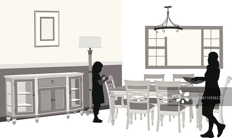 餐厅矢量剪影图片素材