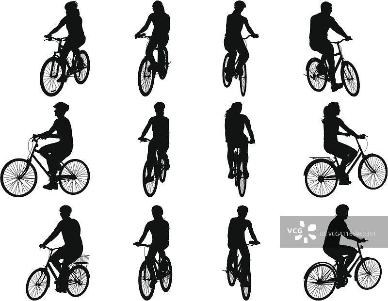 骑自行车的人图片素材